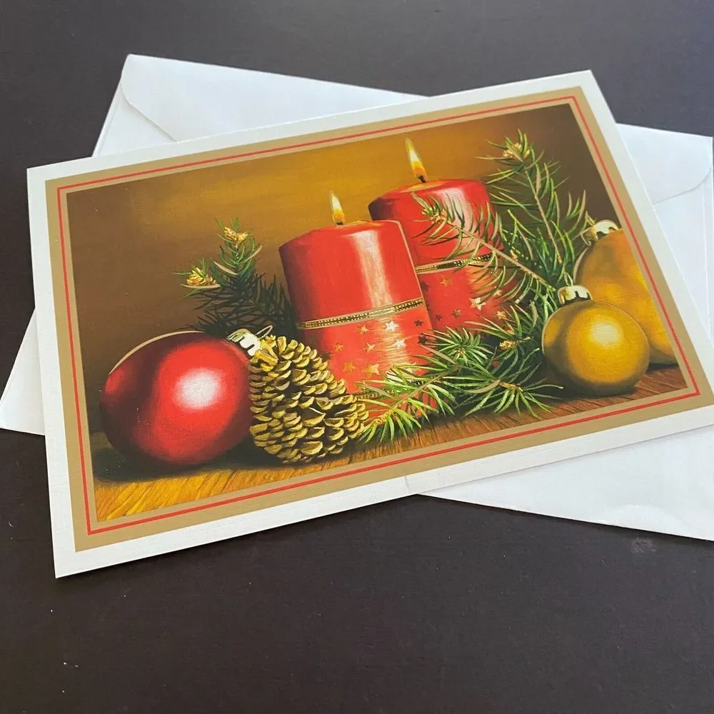 MFPA USA Holiday Glow by Mariusz Mączka Merry Christmas Greeting Card & Envelope